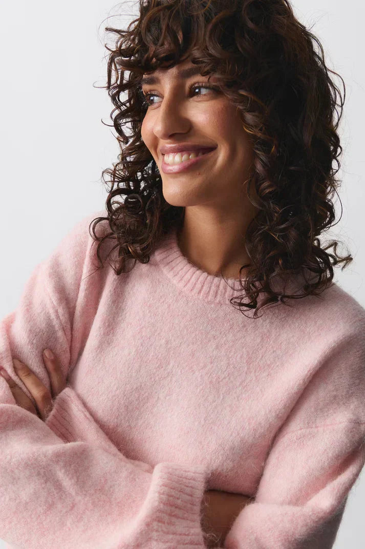 ALMON - Knitted Sweater - Pink
