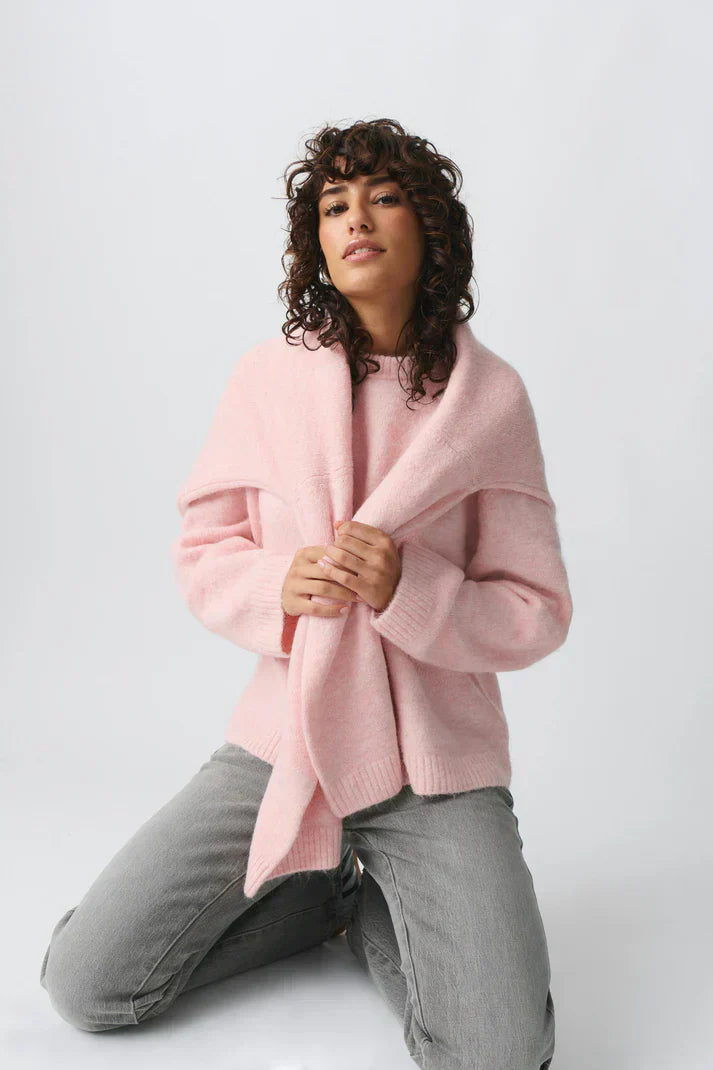 ALMON - Knitted Sweater - Pink