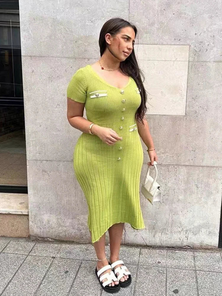 ITALIA - Button Dress
